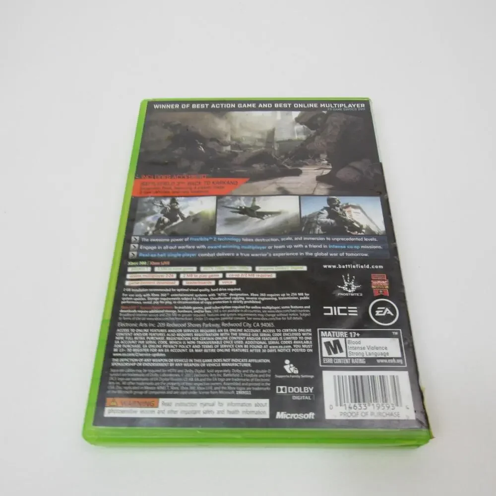 Battlefield‎ 3 -- Limited Edition (Microsoft Xbox 360, 2011)
